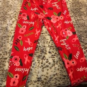 Breast cancer awareness leggings